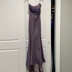 Sherri Hill iridescent lavender lace up gown size 00